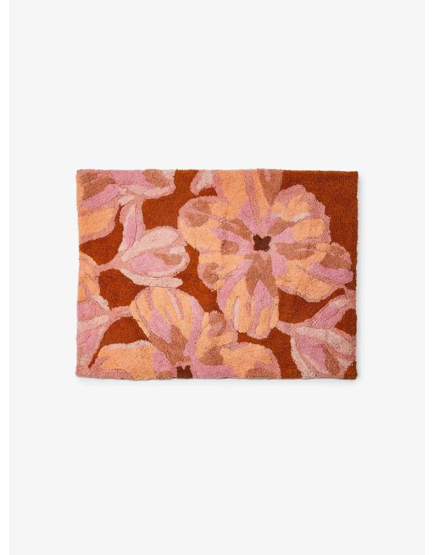 Bonnie and Neil - Dutch Floral Pink Bath Mat, Bath Mats & Rugs, Bonnie and Neil - Say It Sister