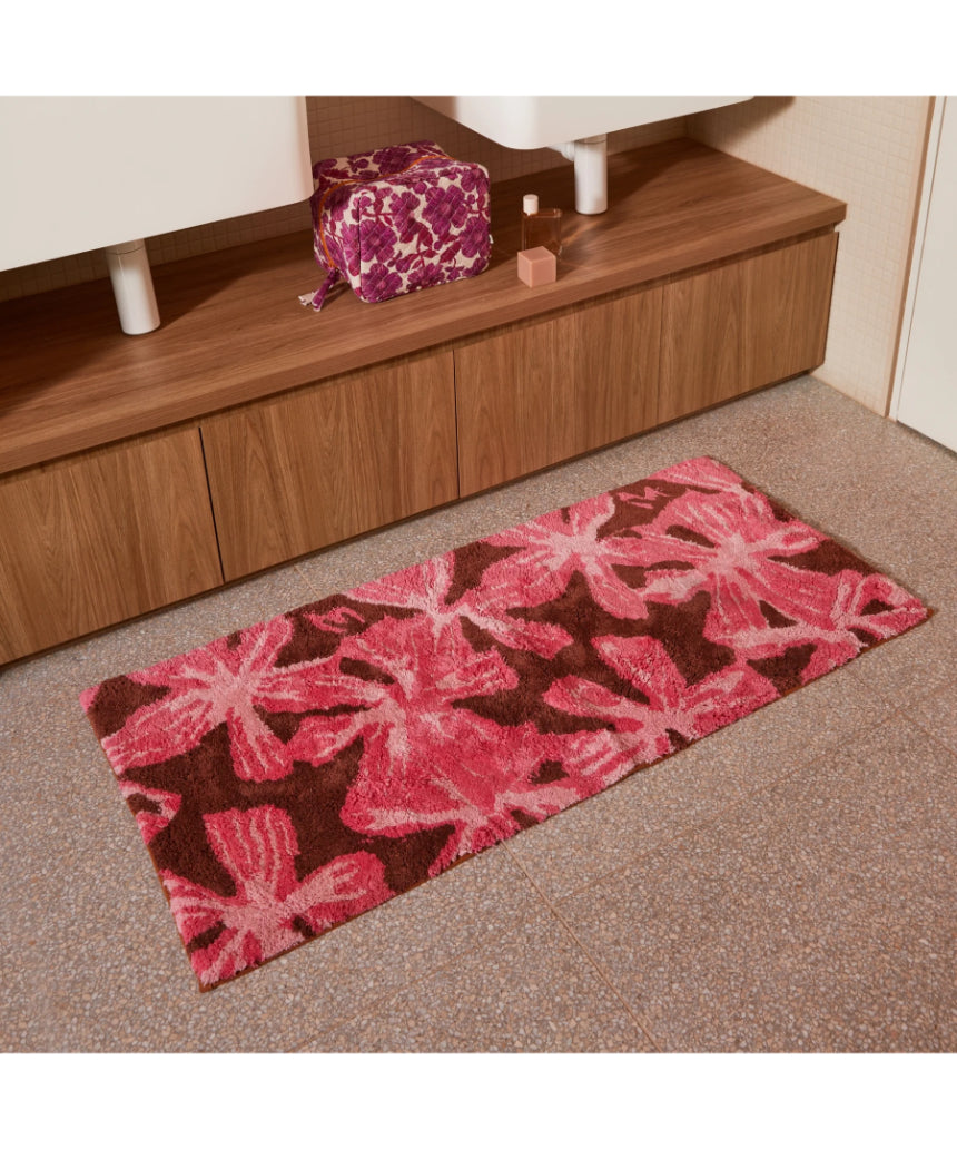 Bonnie and Neil - Mave Pink Long Bath Mat, Bath Mats & Rugs, Bonnie and Neil - Say It Sister