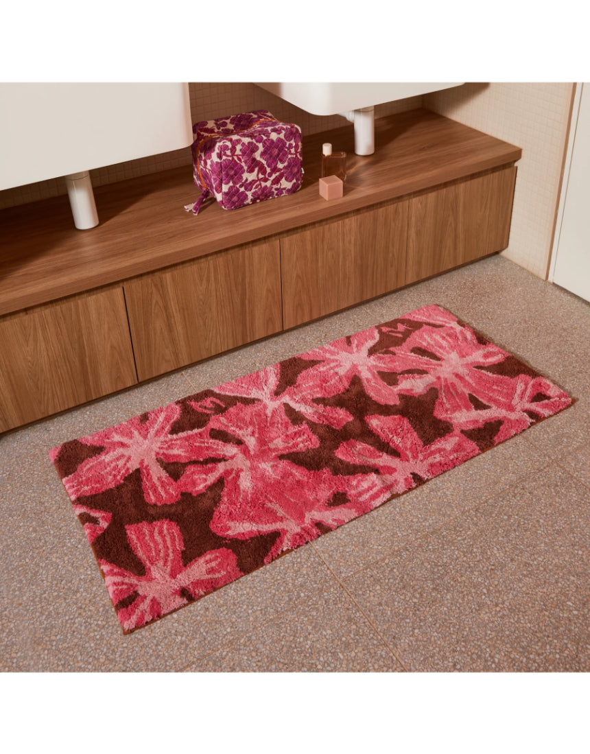 Bonnie and Neil - Mave Pink Long Bath Mat, Bath Mats & Rugs, Bonnie and Neil - Say It Sister