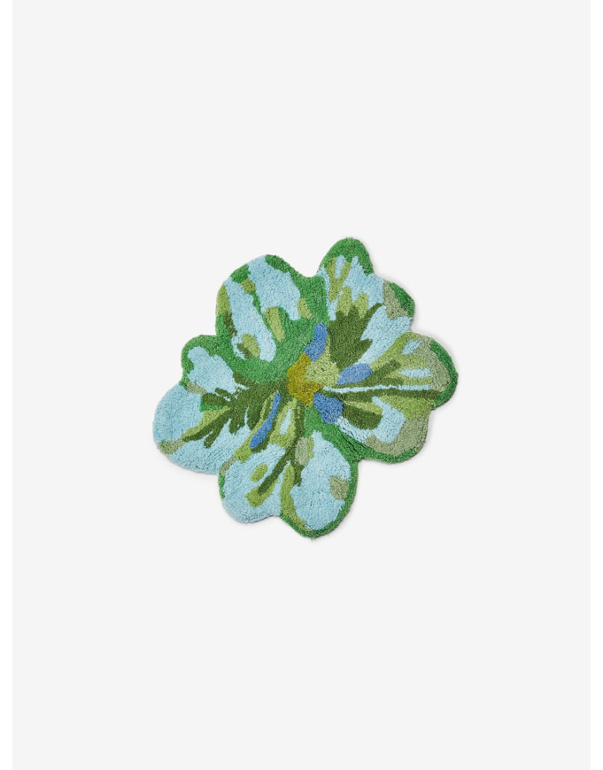 Bonnie and Neil - Mini Tulip Blue Green Bath Mat, Bath Mats & Rugs, Bonnie and Neil - Say It Sister