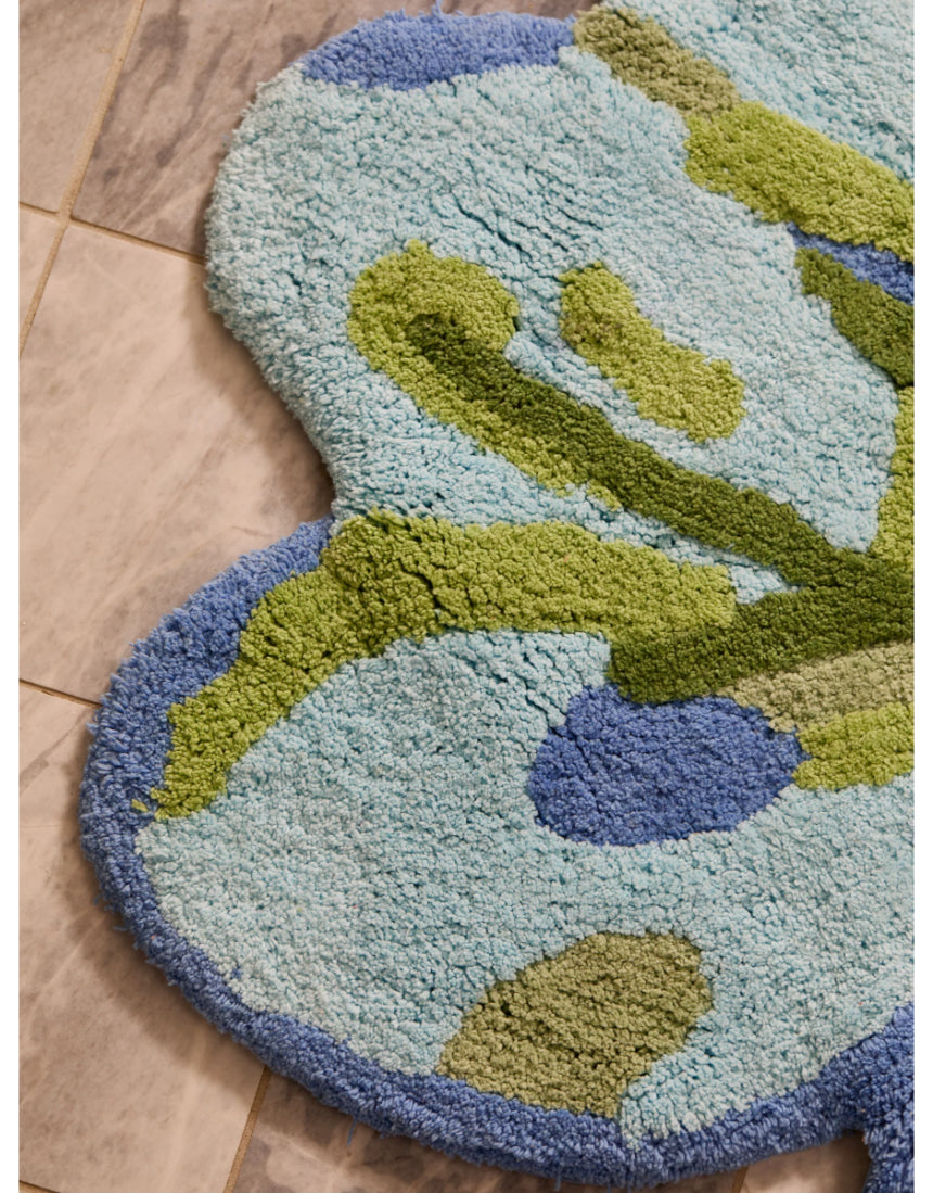 Bonnie and Neil - Tulip Blue Green Bath Mat, Bath Mats & Rugs, Bonnie and Neil - Say It Sister