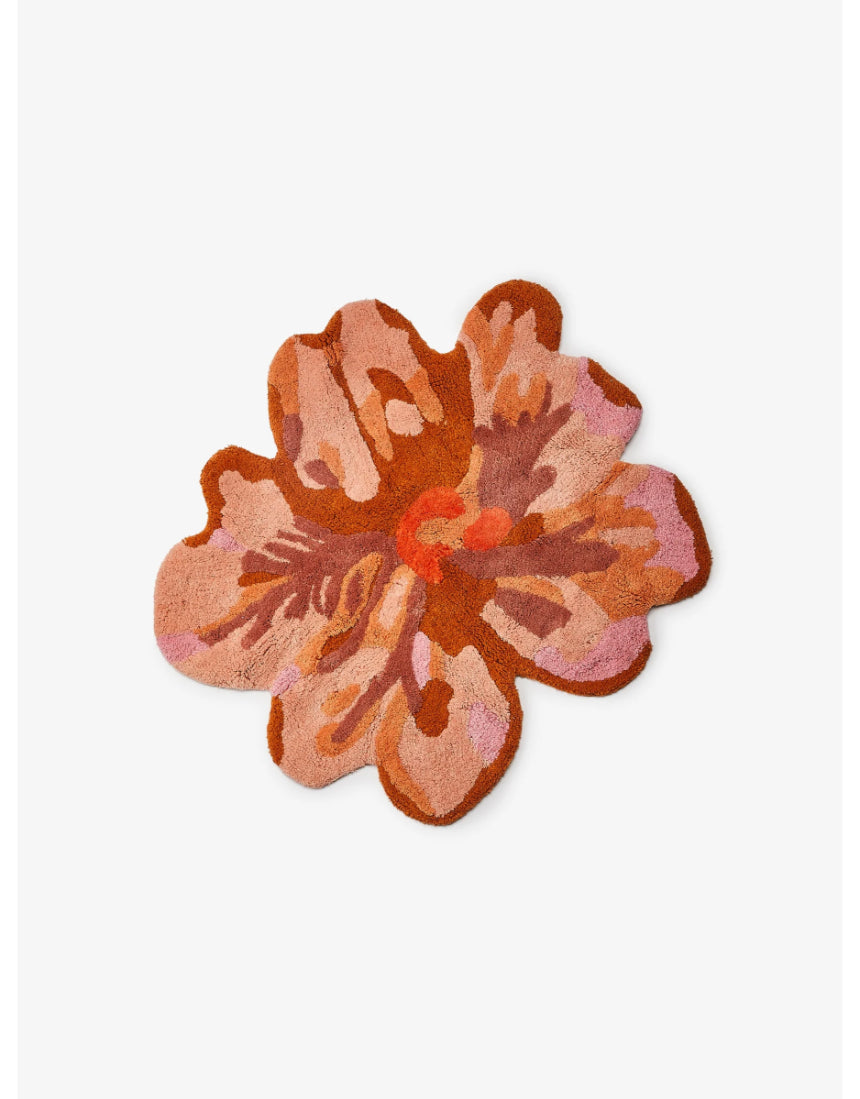 Bonnie and Neil Tulip Tan bath mat with a soft, textured surface, designed for bathroom comfort and style.