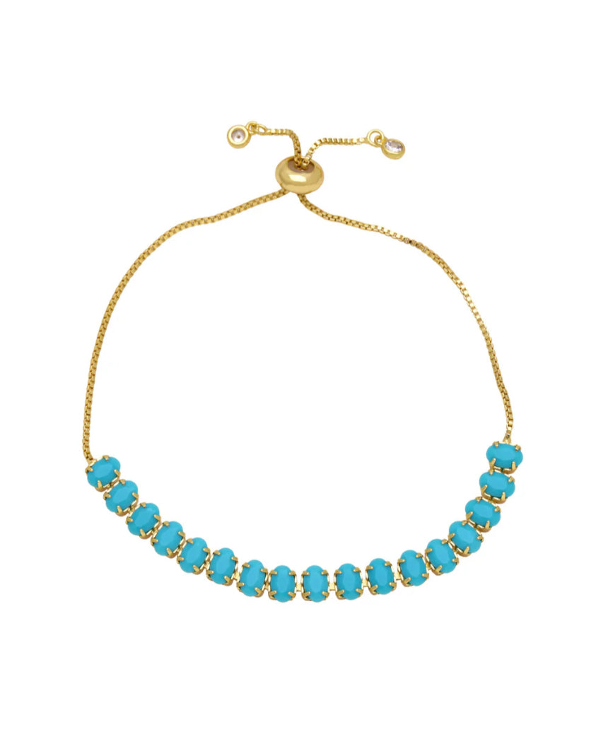 Mila Tennis Bracelet, , Salty Safari - Say It Sister