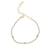 Evil Eye Protection Tennis Bracelet, , Salty Safari - Say It Sister