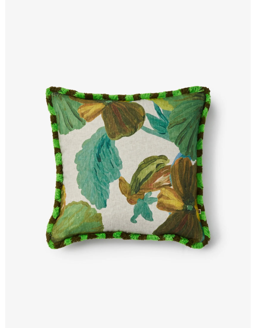 Bonnie & Neil - Wild Pansy Verde 50cm Cushion, Cushion, Bonnie and Neil - Say It Sister