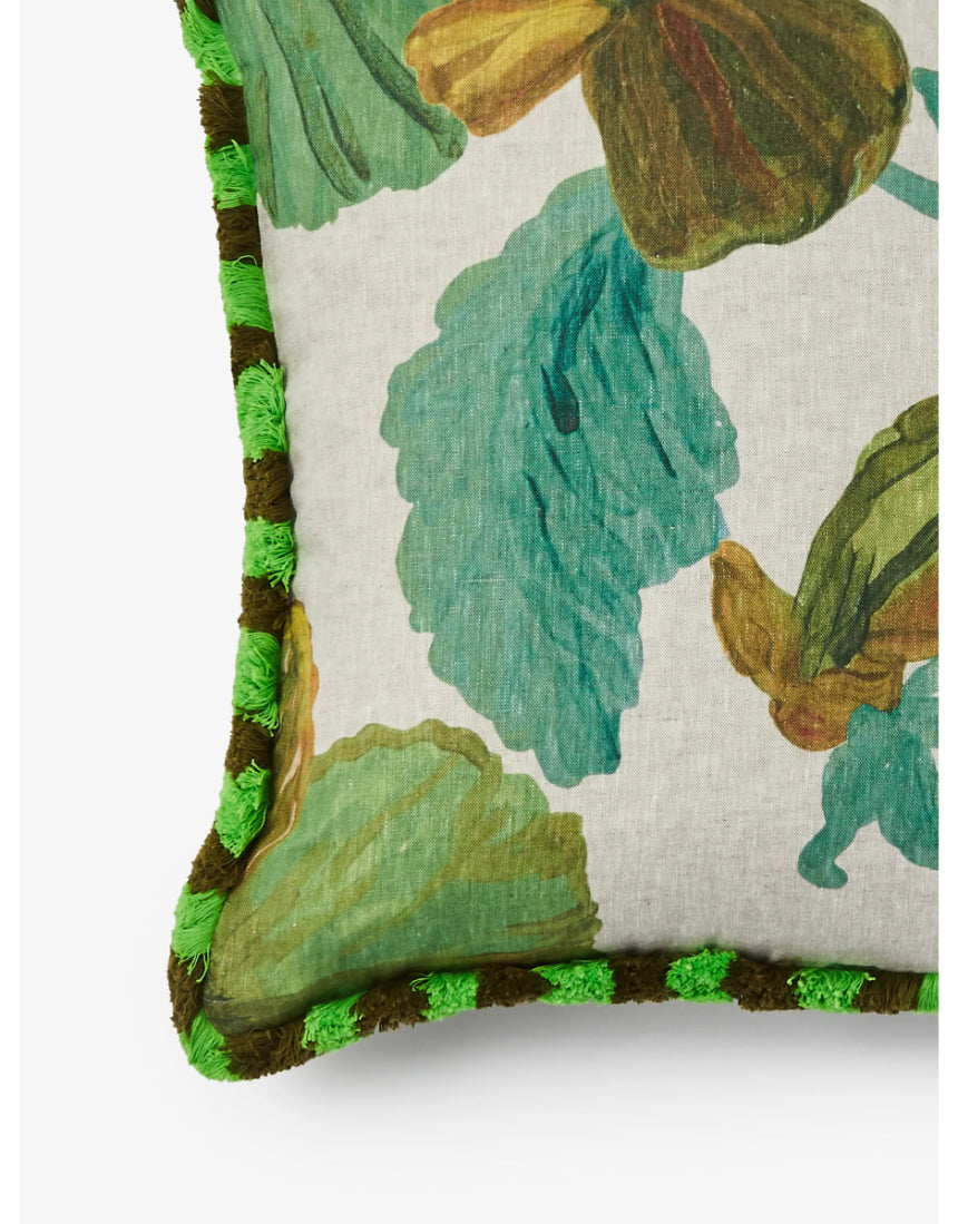 Bonnie & Neil - Wild Pansy Verde 50cm Cushion, Cushion, Bonnie and Neil - Say It Sister
