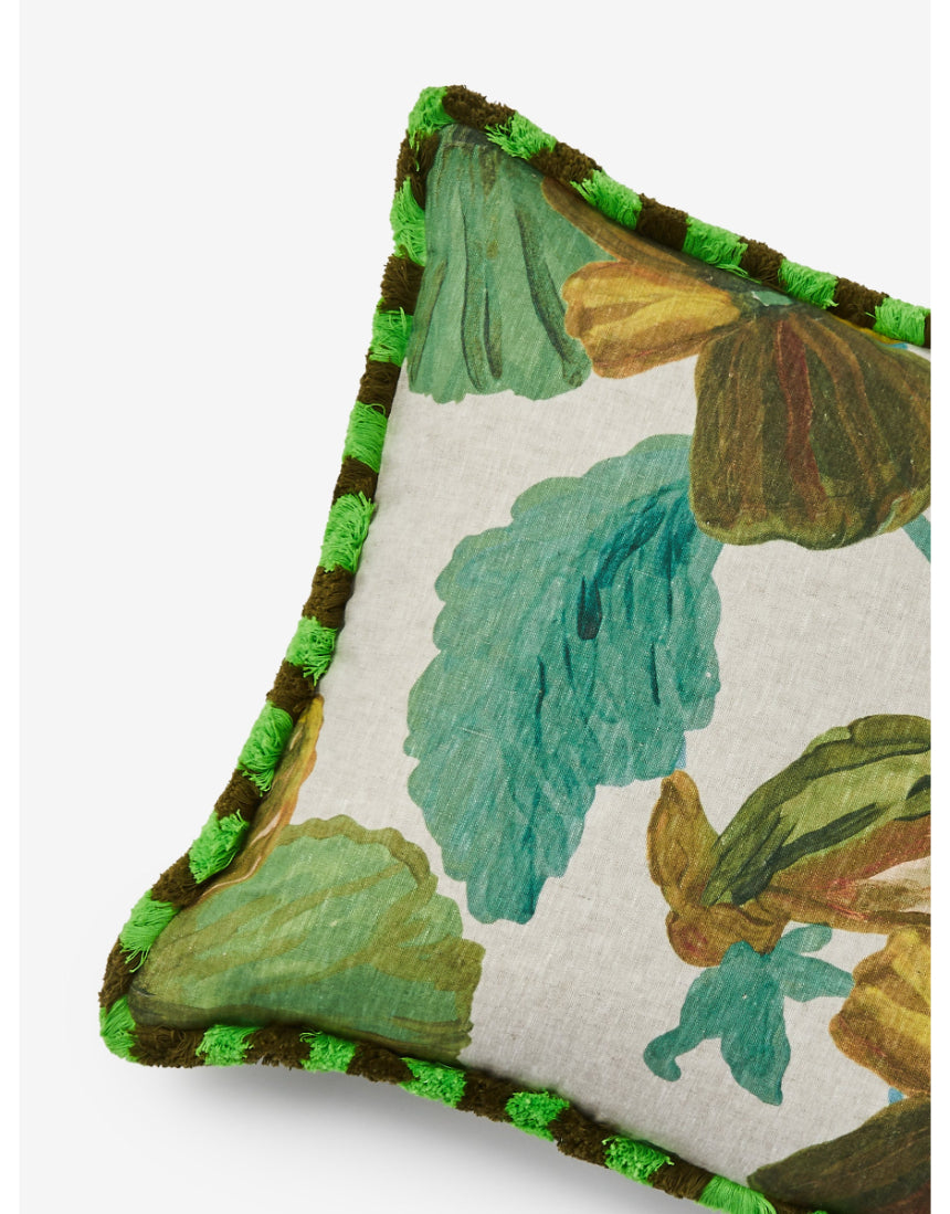 Bonnie & Neil - Wild Pansy Verde 50cm Cushion, Cushion, Bonnie and Neil - Say It Sister