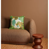 Bonnie & Neil - Wild Pansy Verde 50cm Cushion, Cushion, Bonnie and Neil - Say It Sister