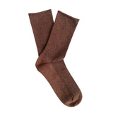 Klue - Glitter Lurex Socks - Camel Brown, socks, Klue - Say It Sister