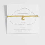 Estella Bartlett - CZ Moon Stretch Bracelet - Gold Plated