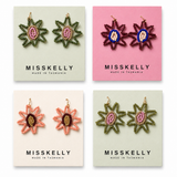 Miss Kelly Heidi small spikey earrings featuring silver-tone metal spikes on a sleek earring design.