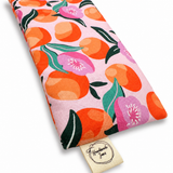 Pink peach lupin heat pack by Handmade Jems, showcasing a soft, floral-themed fabric with a cozy, handmade design.