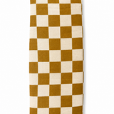 Beige check lupin heat pack by Handmade Jems, soft fabric with a cozy, handmade design for soothing warmth.