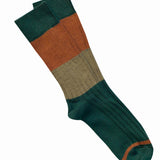 Green chunky rib Merino wool socks by Tightology featuring a thick, textured knit for warmth and comfort.