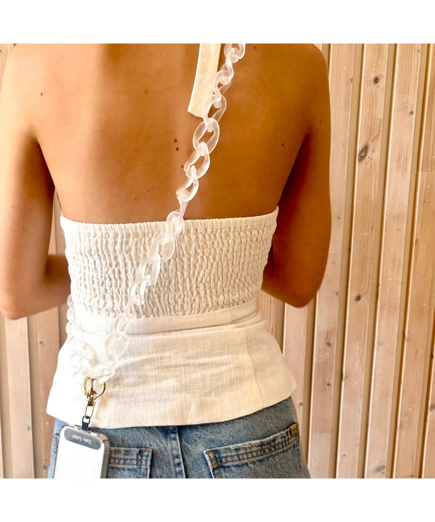Capri Phone Strap Clear, Accessories, Salty Safari - Say It Sister