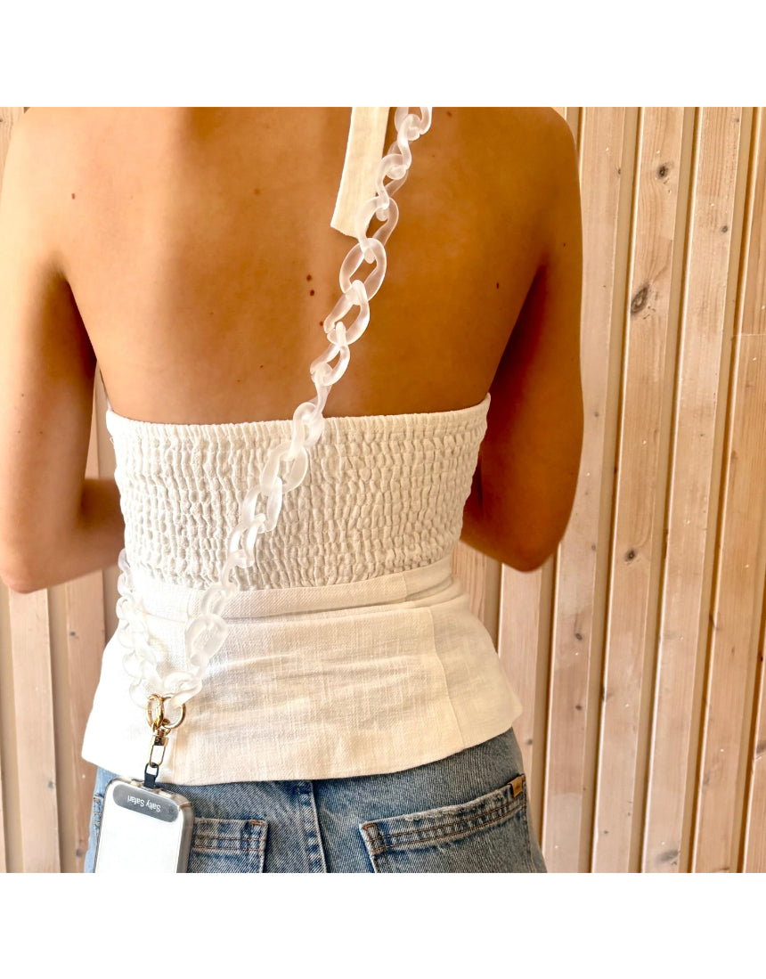 Capri Phone Strap Clear, Accessories, Salty Safari - Say It Sister