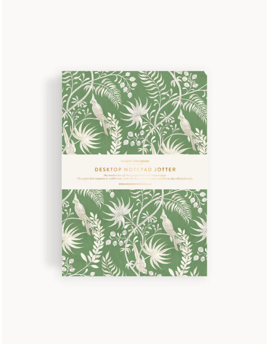 Jardin Notepad Jotter, stationary, Bespoke Letterpress - Say It Sister