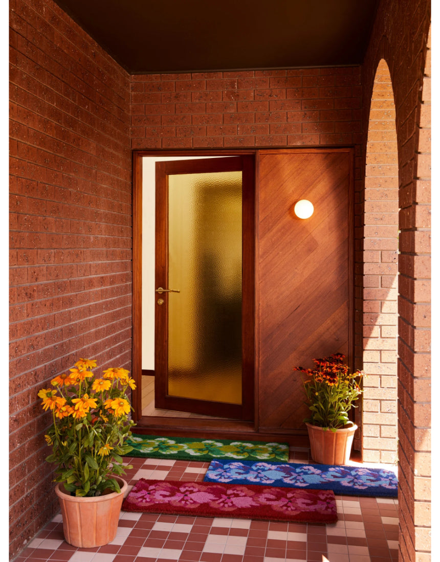 Bonnie & Neil - Pansy Pink Long Door Mat, Door Mats, Bonnie and Neil - Say It Sister