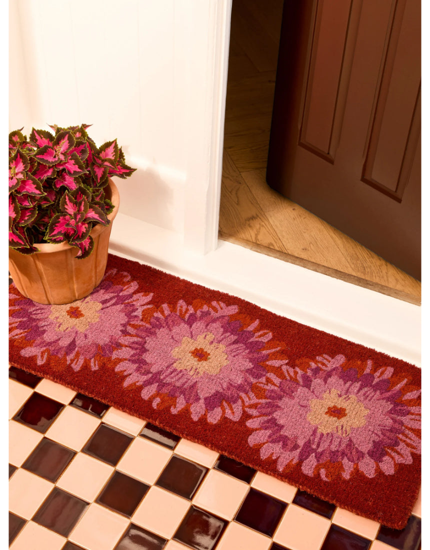Bonnie & Neil - Dahlia Pink Long Door Mat, Door Mats, Bonnie and Neil - Say It Sister