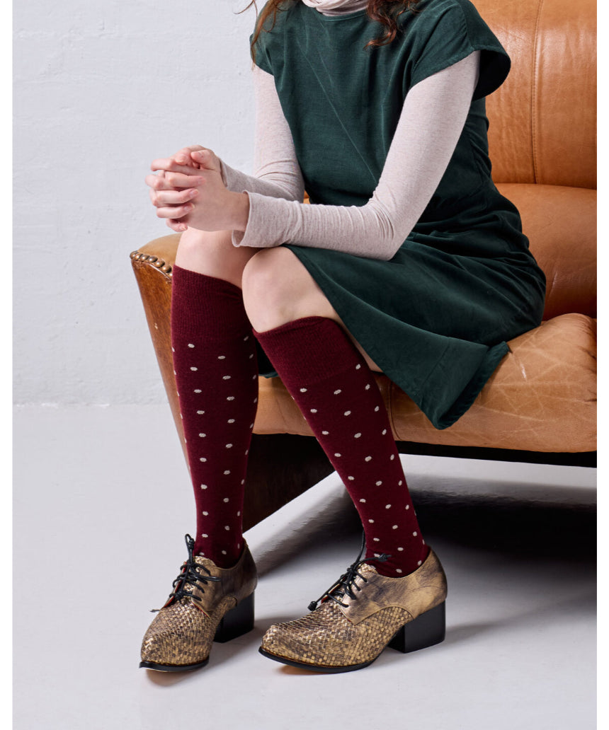 Tightology - Dotty Merino Wool Socks, socks, Tightology - Say It Sister
