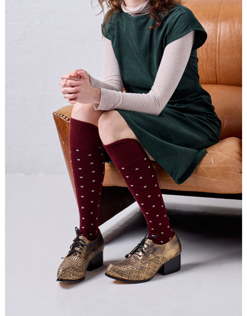 Tightology - Dotty Merino Wool Socks, socks, Tightology - Say It Sister