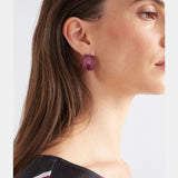 Elk - Beja Hoop Earring Pink Berry, Earrings, Elk - Say It Sister
