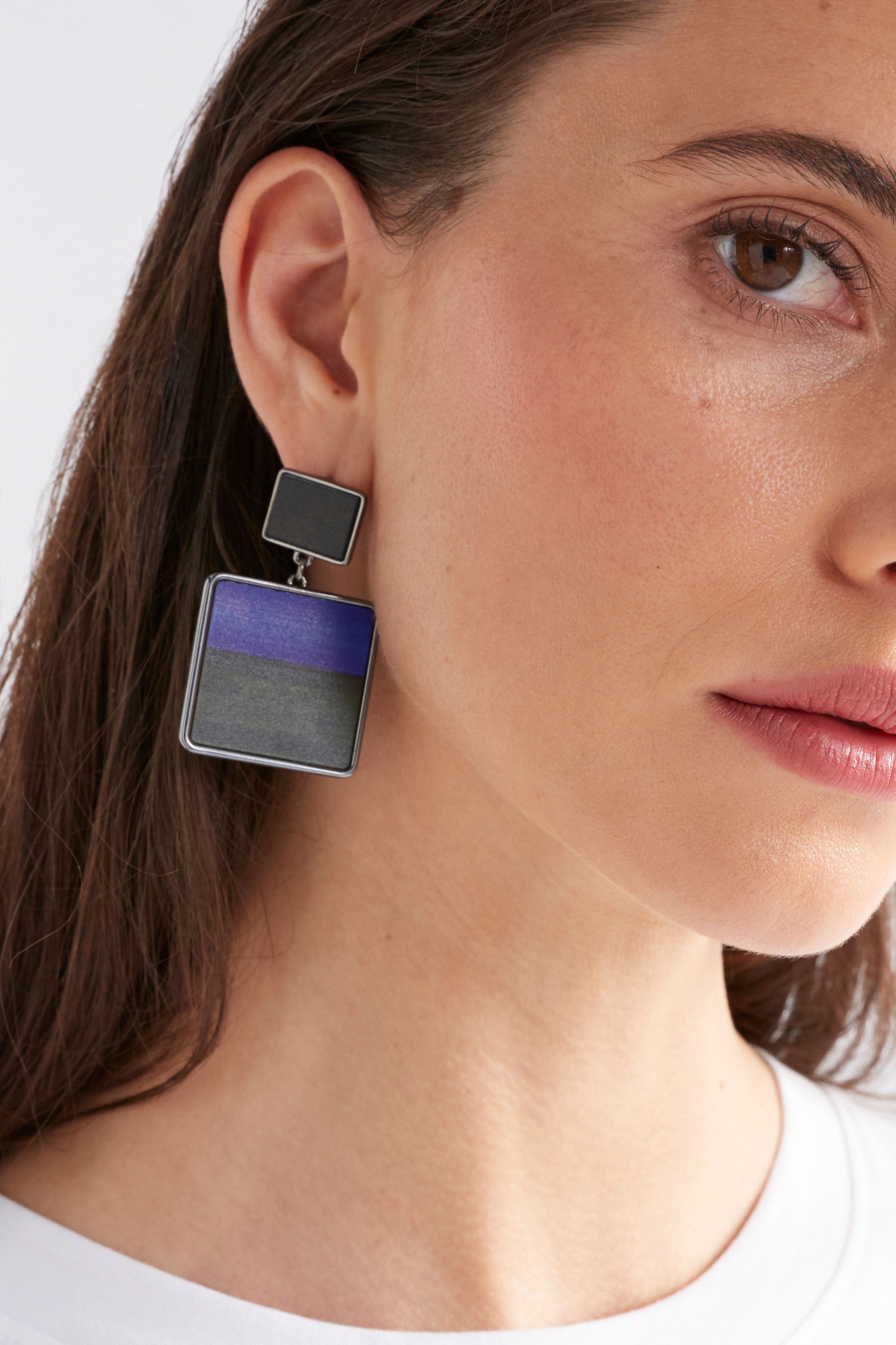 Elk - Brikka Earring Cobalt, Earrings, Elk - Say It Sister