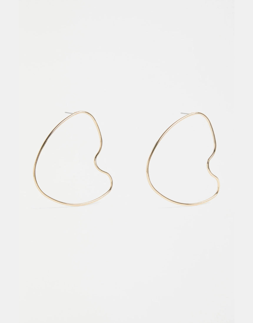 Elk - Hartt Large Drop Earring Gold, Earrings, Elk - Say It Sister