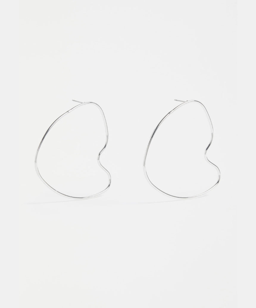 Elk - Hartt Large Drop Earring Silver, Earrings, Elk - Say It Sister