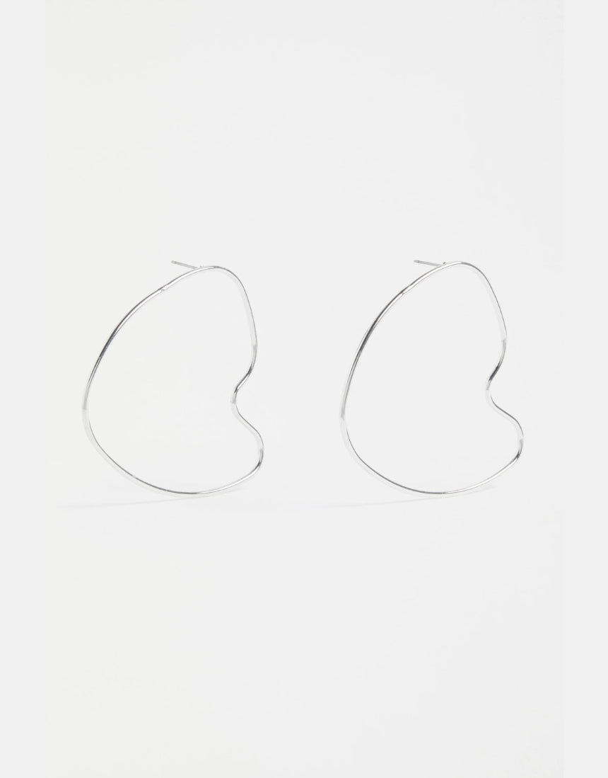 Elk - Hartt Large Drop Earring Silver, Earrings, Elk - Say It Sister