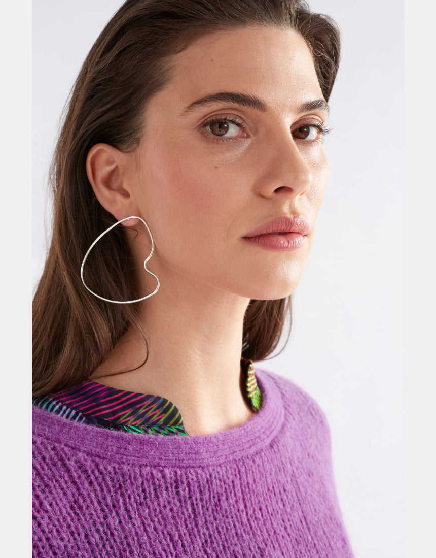 Elk - Hartt Large Drop Earring Silver, Earrings, Elk - Say It Sister