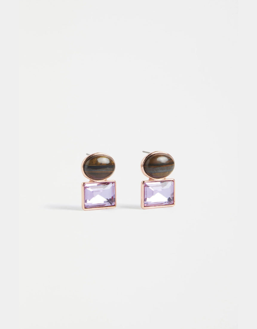 Elk - Kempa Earring Tigers Eye, Earrings, Elk - Say It Sister