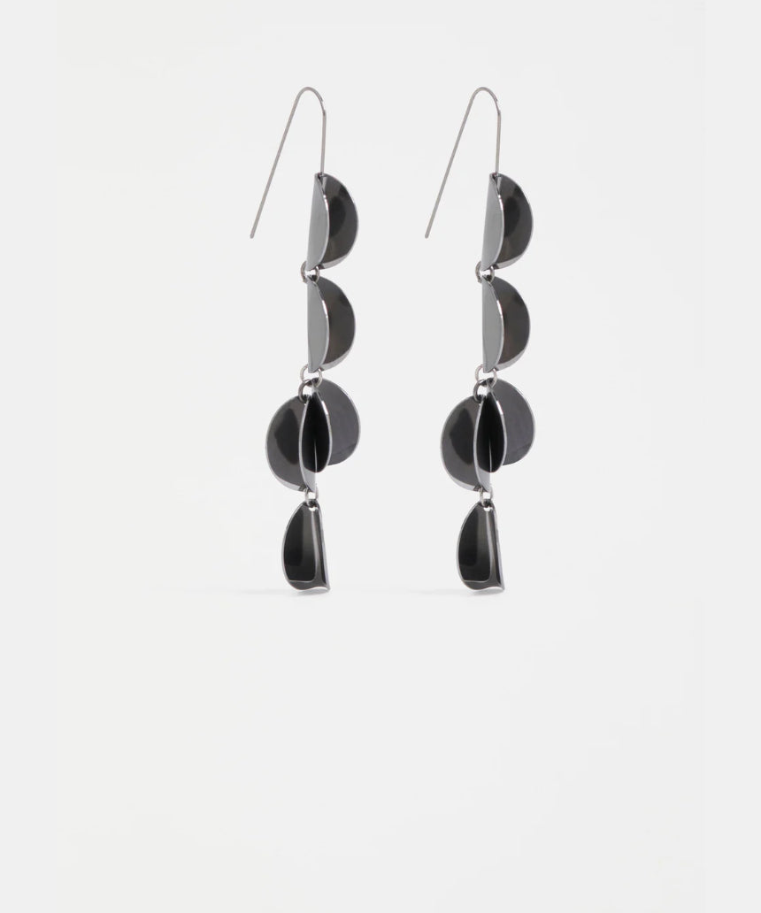 Elk - Fossen Drop Earring Gunmetal, Earrings, Elk - Say It Sister