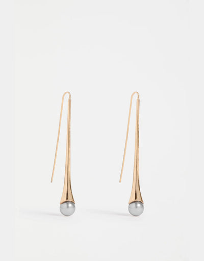 Elk - Orbyn Drop Earring Gold, Earrings, Elk - Say It Sister