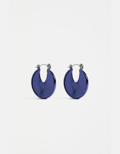 Elk - Saku Hoop Earring Navy, Earrings, Elk - Say It Sister