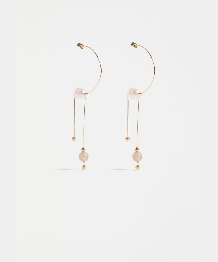 Elk - Pykka Drop Earring Gold, Earrings, Elk - Say It Sister