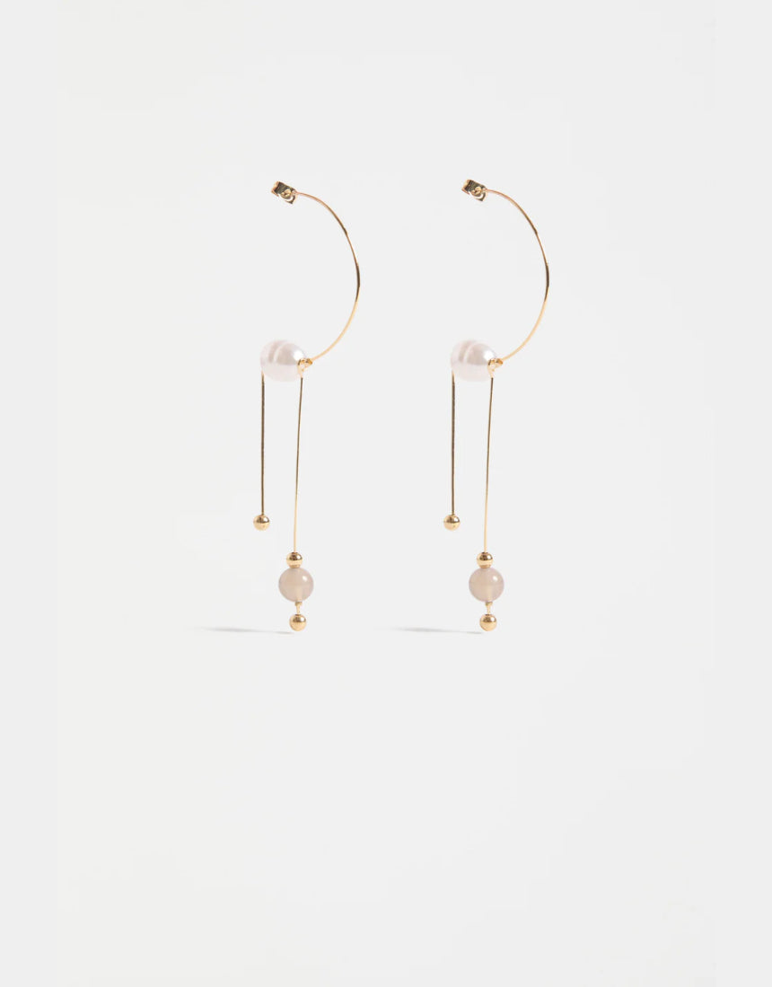 Elk - Pykka Drop Earring Gold, Earrings, Elk - Say It Sister