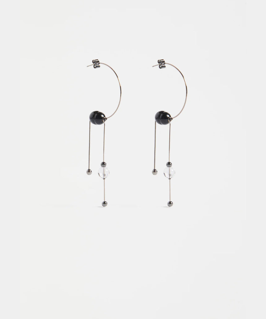Elk - Pykka Drop Earring Gunmetal, Earrings, Elk - Say It Sister