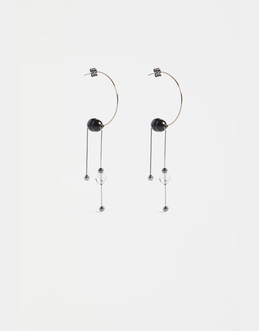 Elk - Pykka Drop Earring Gunmetal, Earrings, Elk - Say It Sister