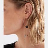 Elk - Pykka Drop Earring Gunmetal, Earrings, Elk - Say It Sister