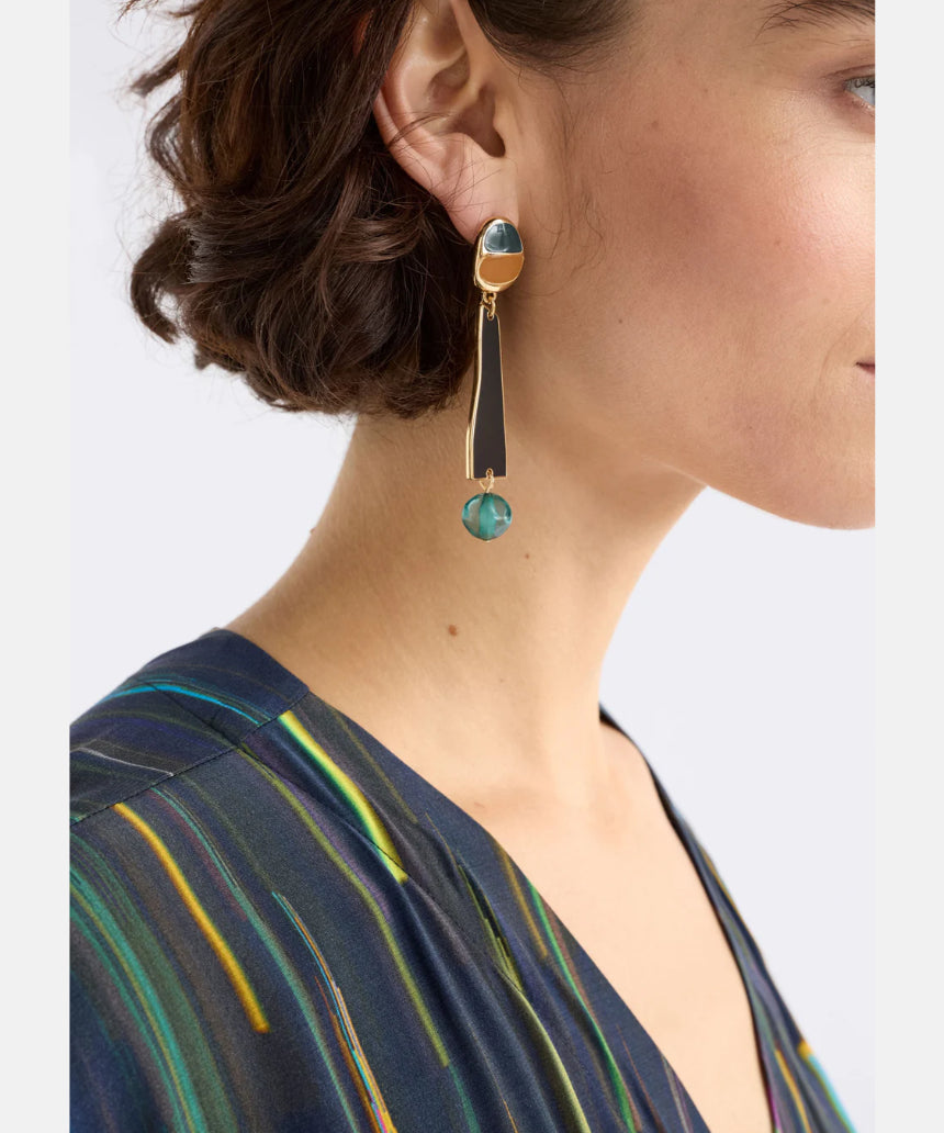 Elk - Ter Drop Earring Gold, Earrings, Elk - Say It Sister