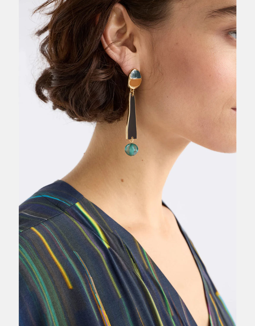 Elk - Ter Drop Earring Gold, Earrings, Elk - Say It Sister
