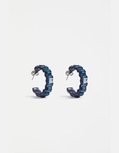 Elk - Jolle Hoop Earring Bright Navy, Earrings, Elk - Say It Sister