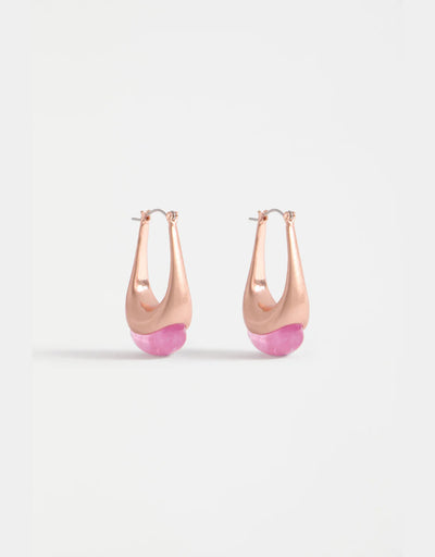 Elk - Korvvo Long Hoop Earing Lilac, Earrings, Elk - Say It Sister