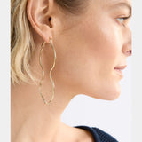 Elk - Svel Long Hoop Earring Gold, Earrings, Elk - Say It Sister