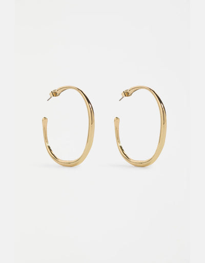 Elk - Niska Hoop Earring Gold, Earrings, Elk - Say It Sister