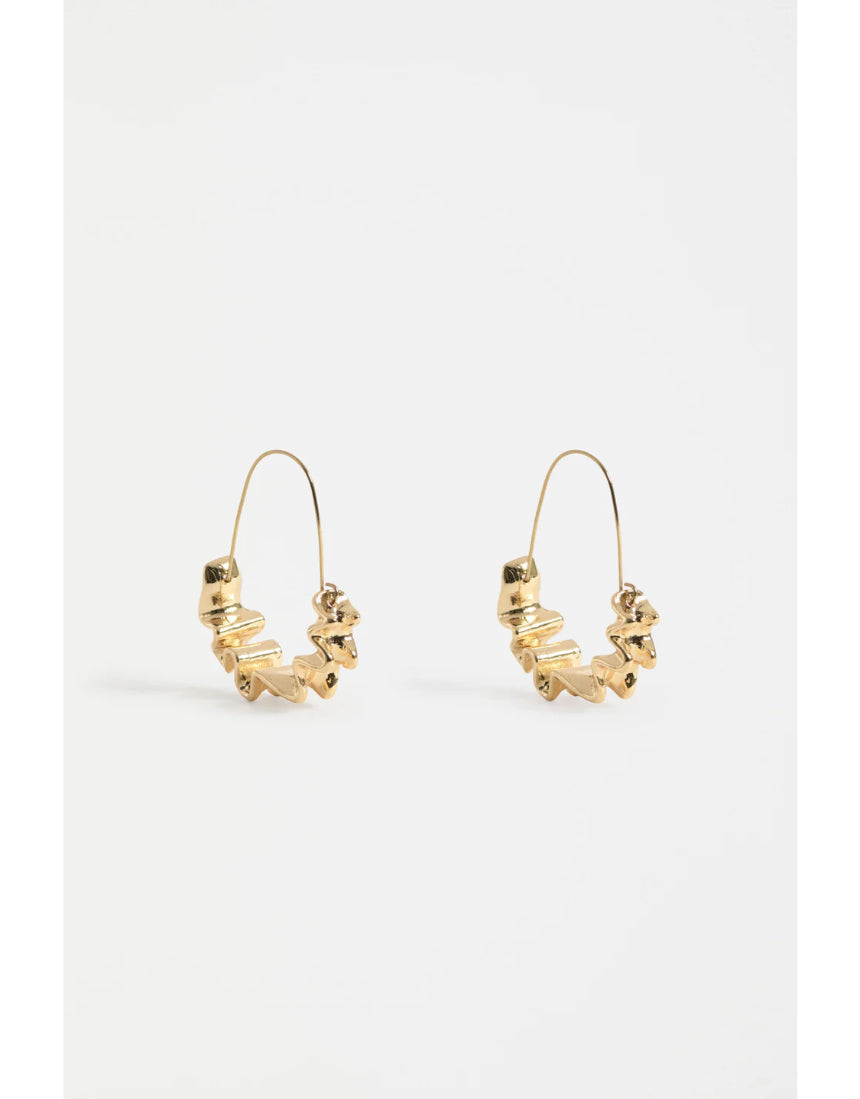 Elk - Andel Hoop Earring Gold, Earrings, Elk - Say It Sister