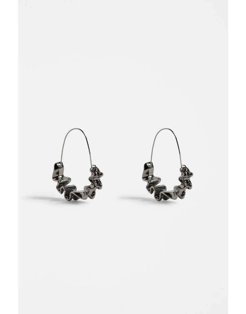 Elk - Andel Hoop Earring Gunmetal, Earrings, Elk - Say It Sister