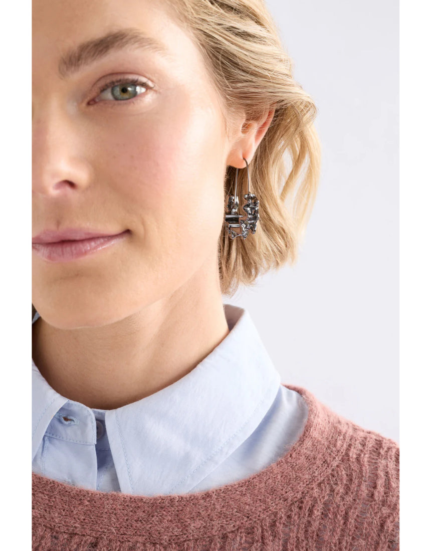 Elk - Andel Hoop Earring Gunmetal, Earrings, Elk - Say It Sister