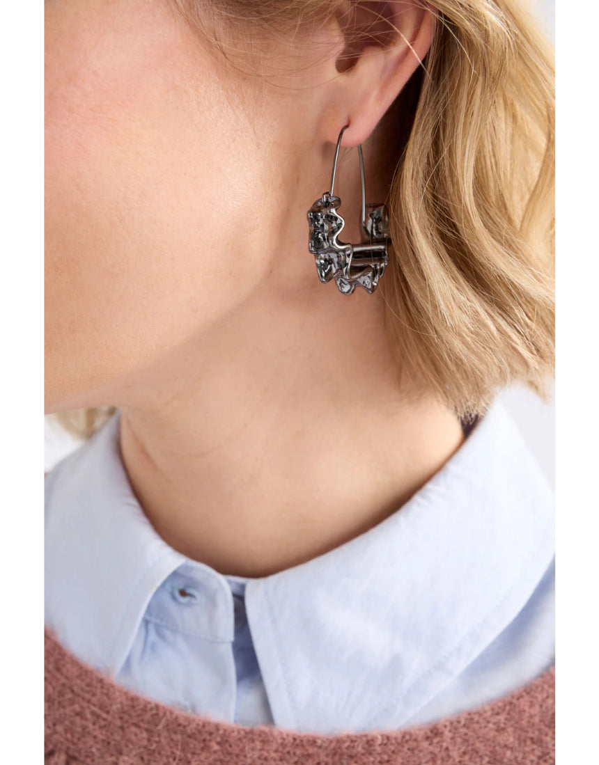 Elk - Andel Hoop Earring Gold, Earrings, Elk - Say It Sister